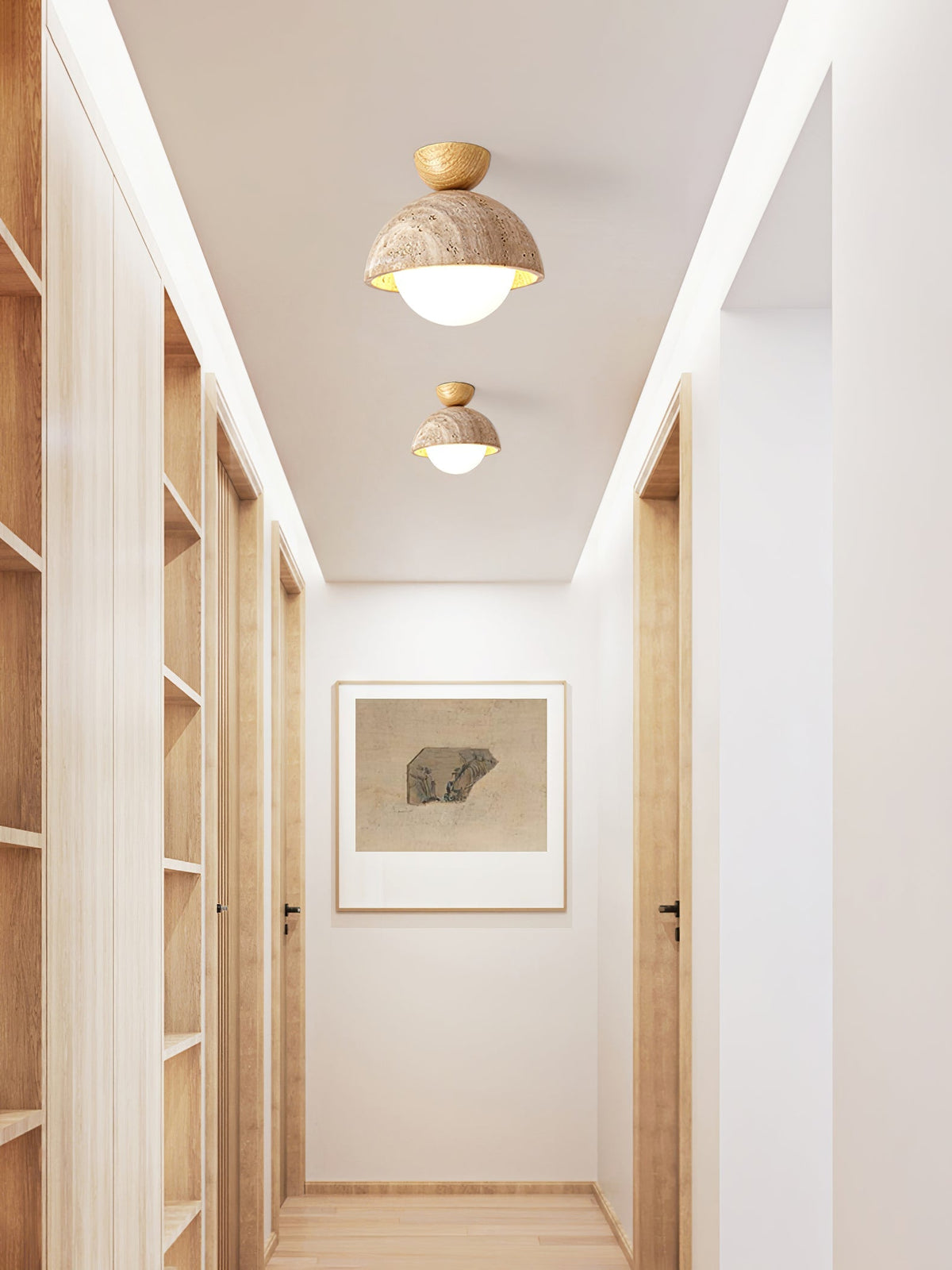 Serireon Travertine Ceiling Light