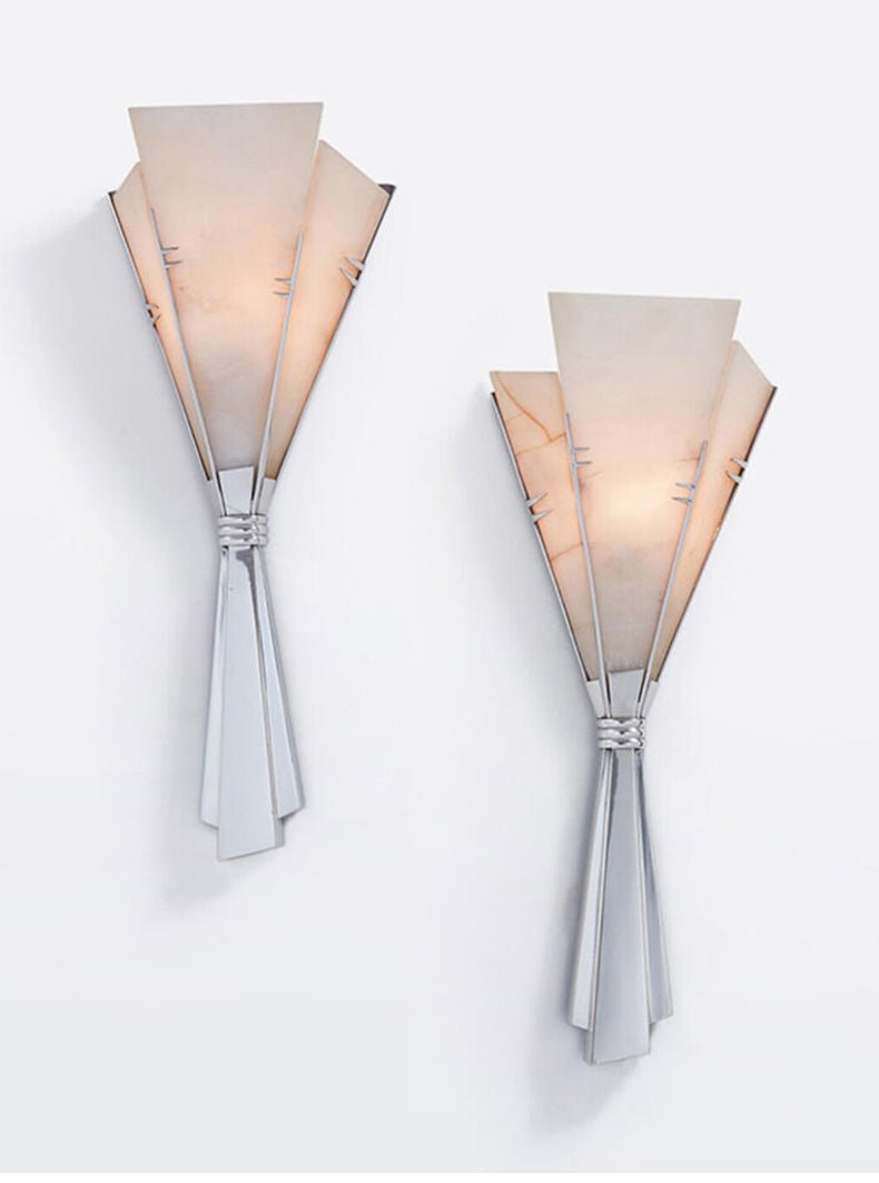 Aura vägglampa med alabaster och fläkt