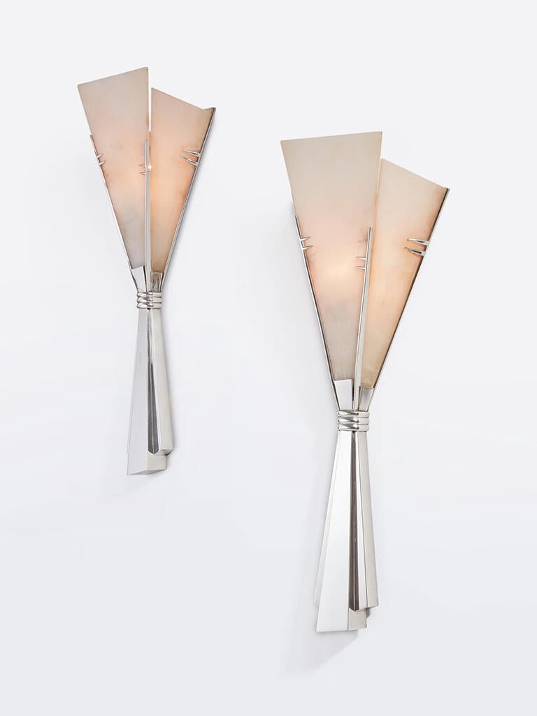 Aura vägglampa med alabaster och fläkt