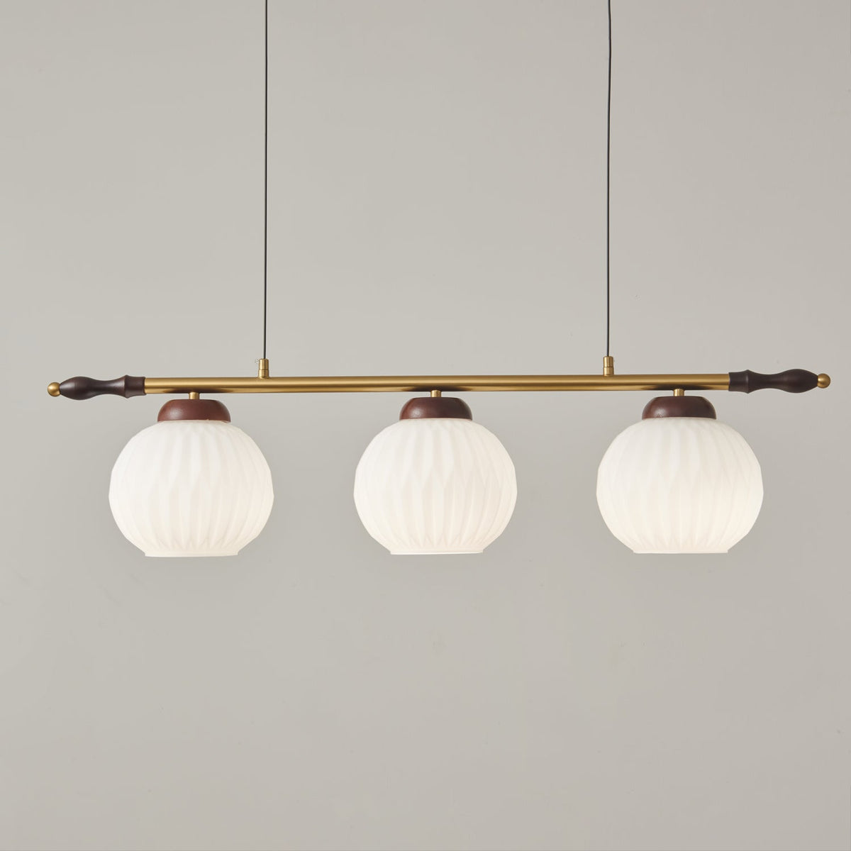 Huna vintage-pendellampe i glas