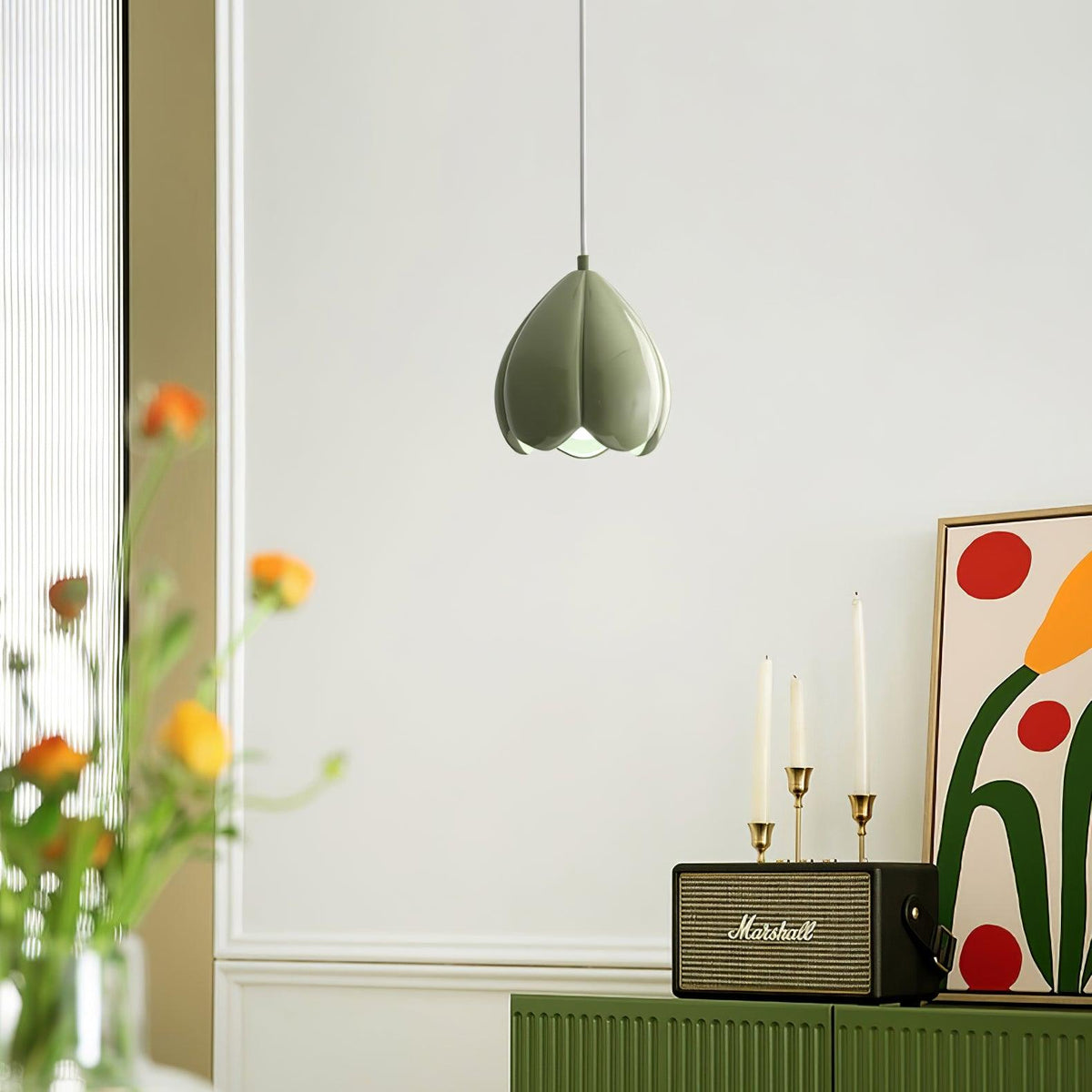 Velara kunstnerisk pendellampe i resin