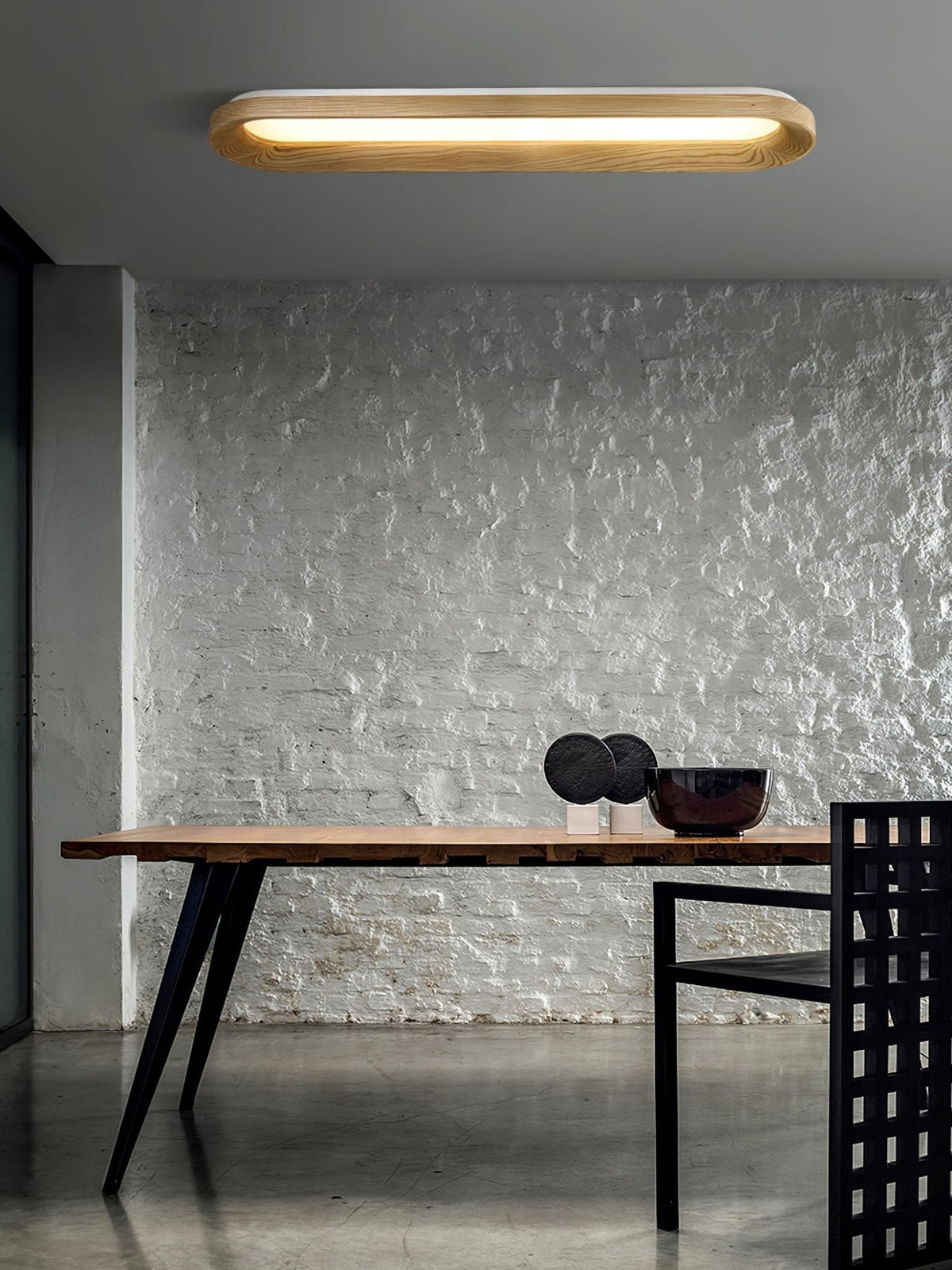 Zatalel moderne minimalistisk loftlampe med flydende sky i træ