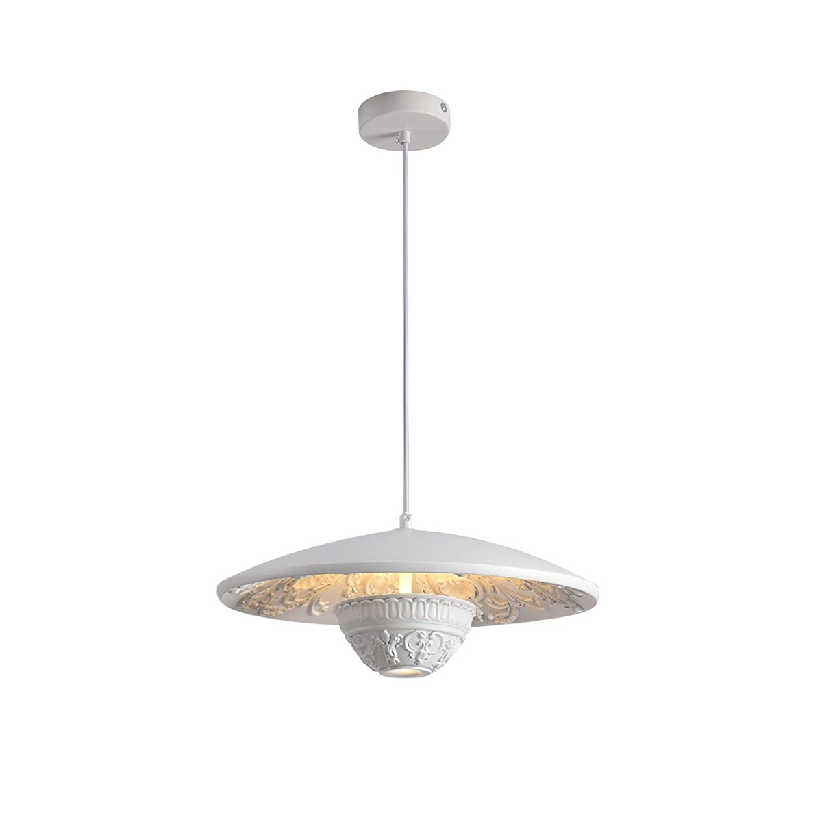 Jhel kunstnerisk flyvende tallerken-resinlampe