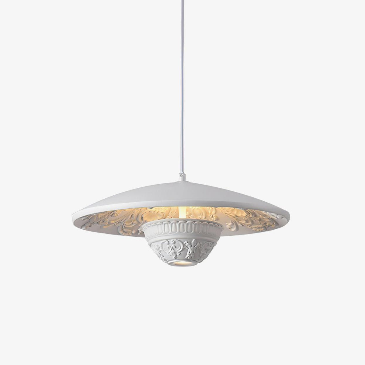 Jhel kunstnerisk flyvende tallerken-resinlampe