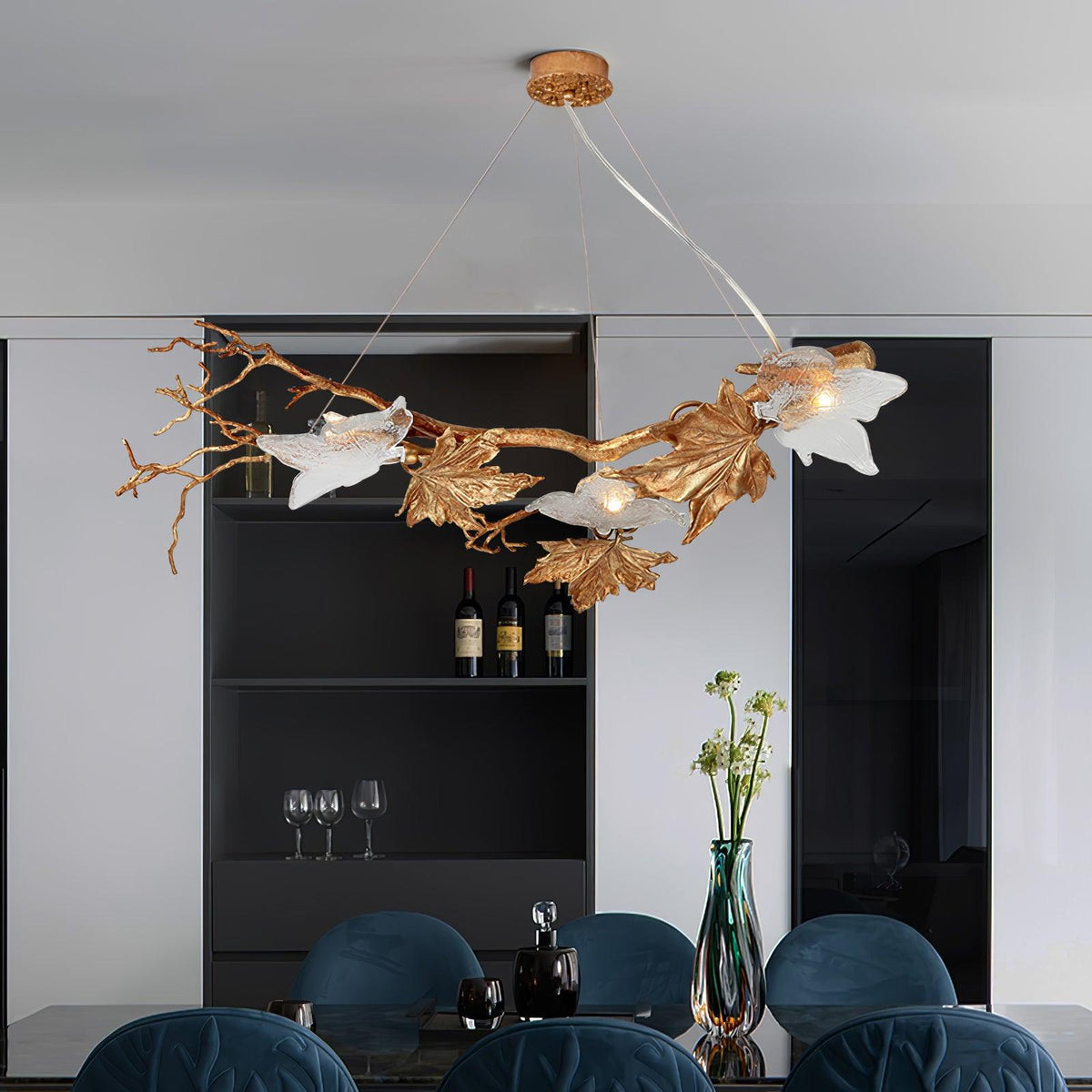 Liorivielle luksuspendellampe i glas