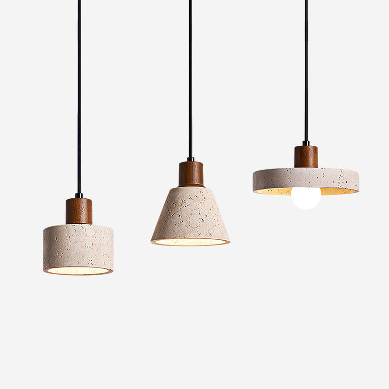 Caven hengilampi úr travertíni í klasa