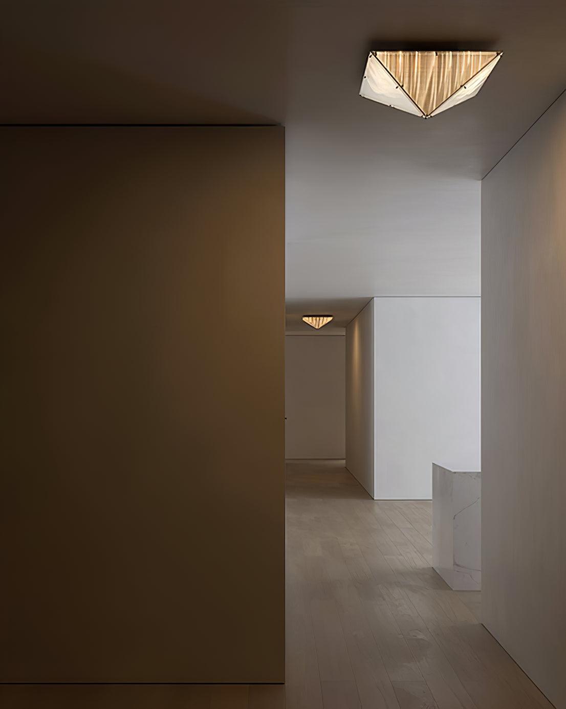 Candeeiro de teto moderno Facet em vidro