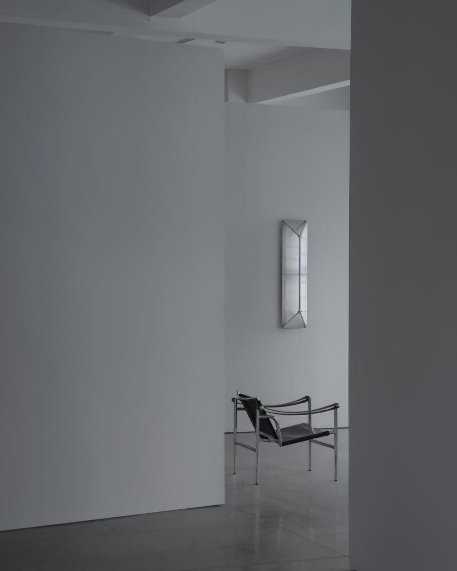 Moderne væglampe i glas med prismedesign