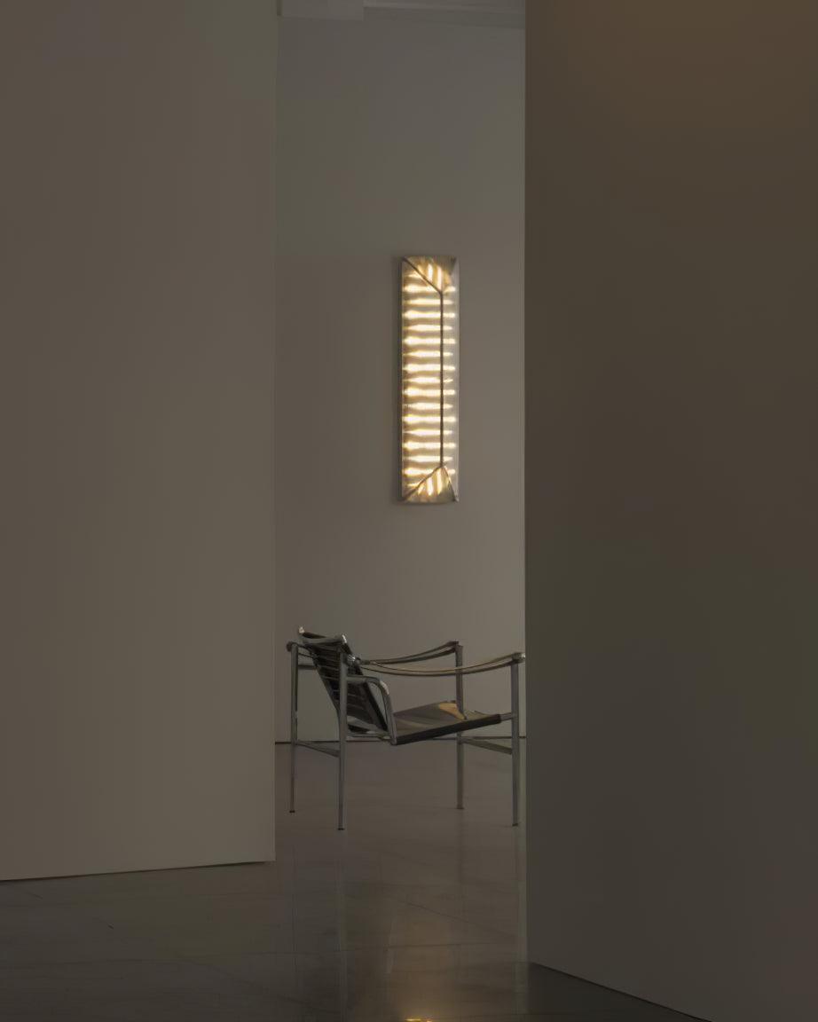 Moderne væglampe i glas med prismedesign