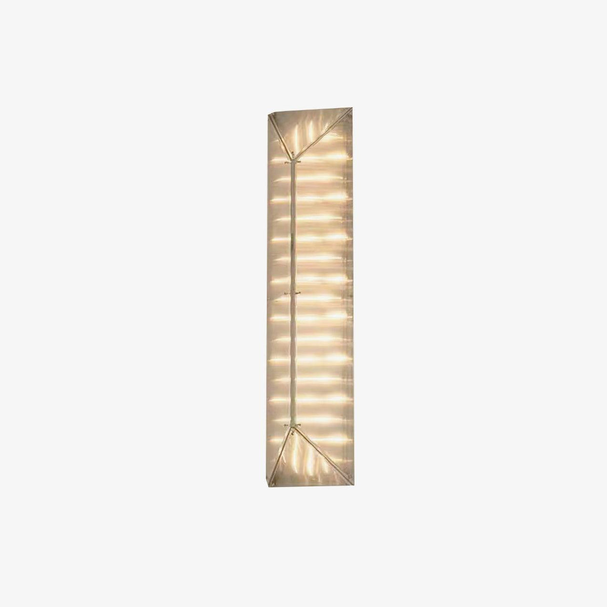 Moderne væglampe i glas med prismedesign