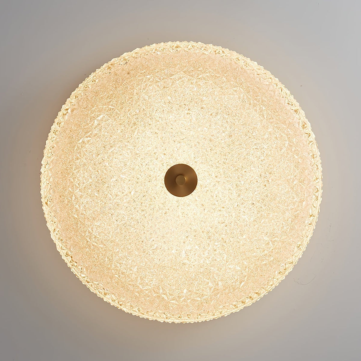 Candeeiro de teto Celuelle em vidro fosco texturado, minimalista e elegante