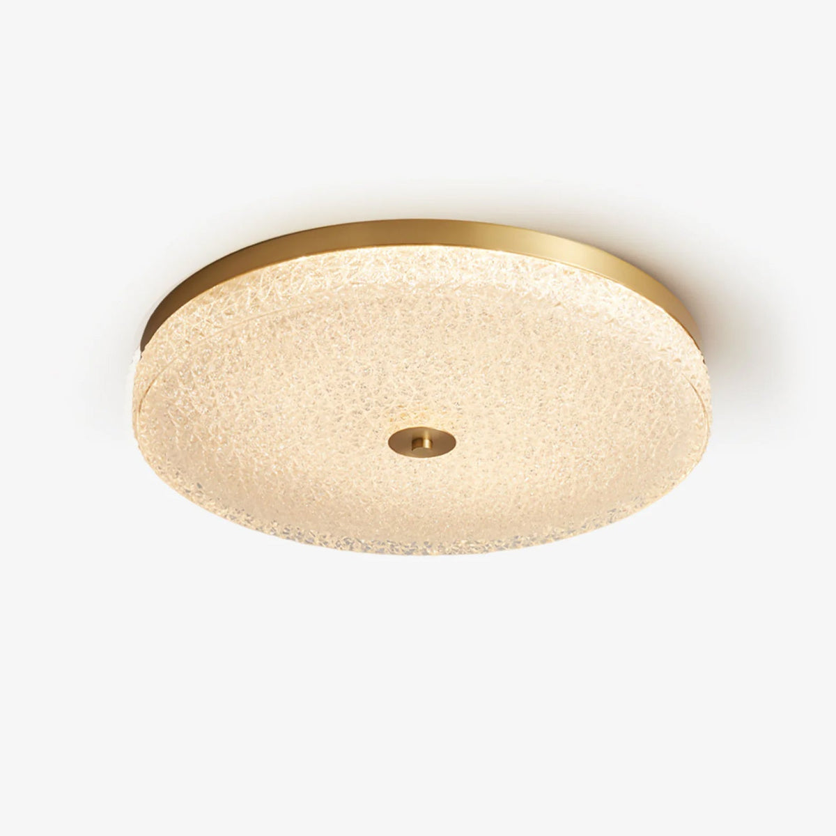 Candeeiro de teto Celuelle em vidro fosco texturado, minimalista e elegante