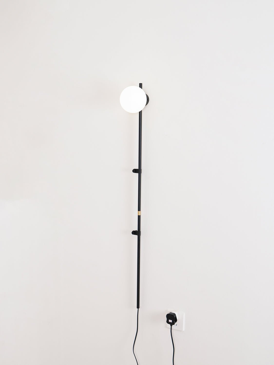 Curaeion moderne minimalistisk plug-in-væglampe i glas