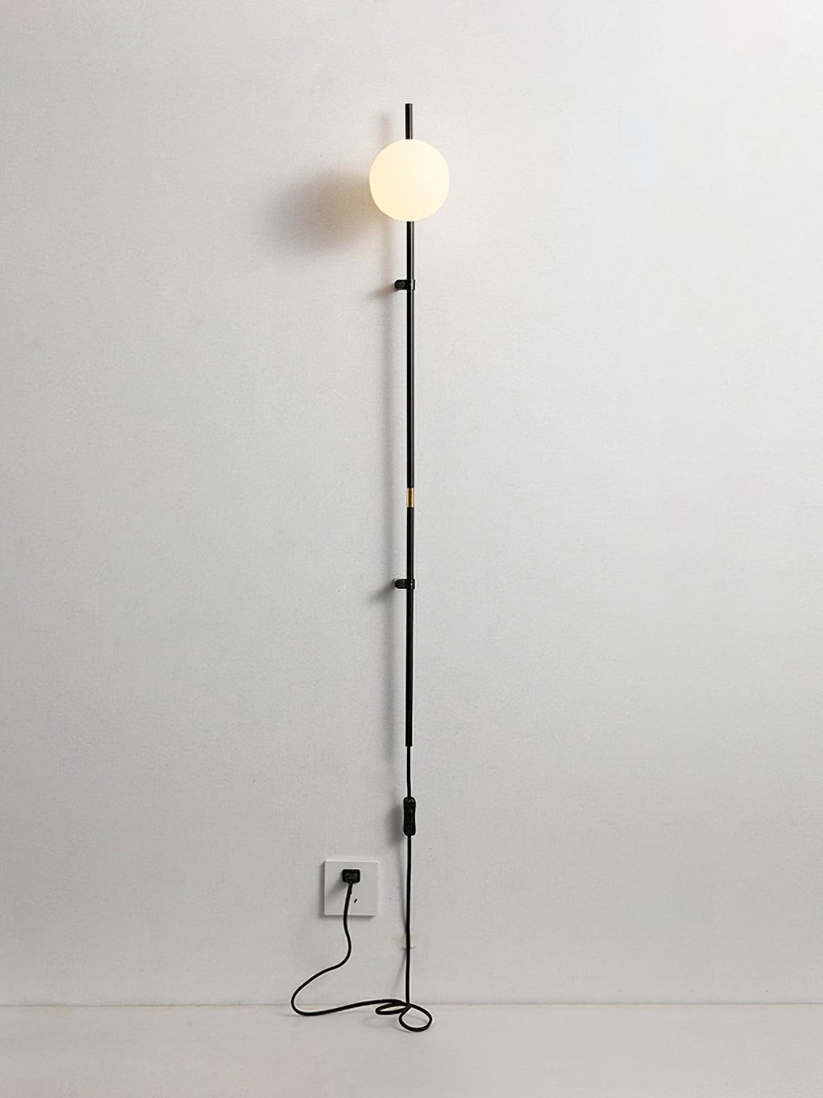 Curaeion moderne minimalistisk plug-in-væglampe i glas