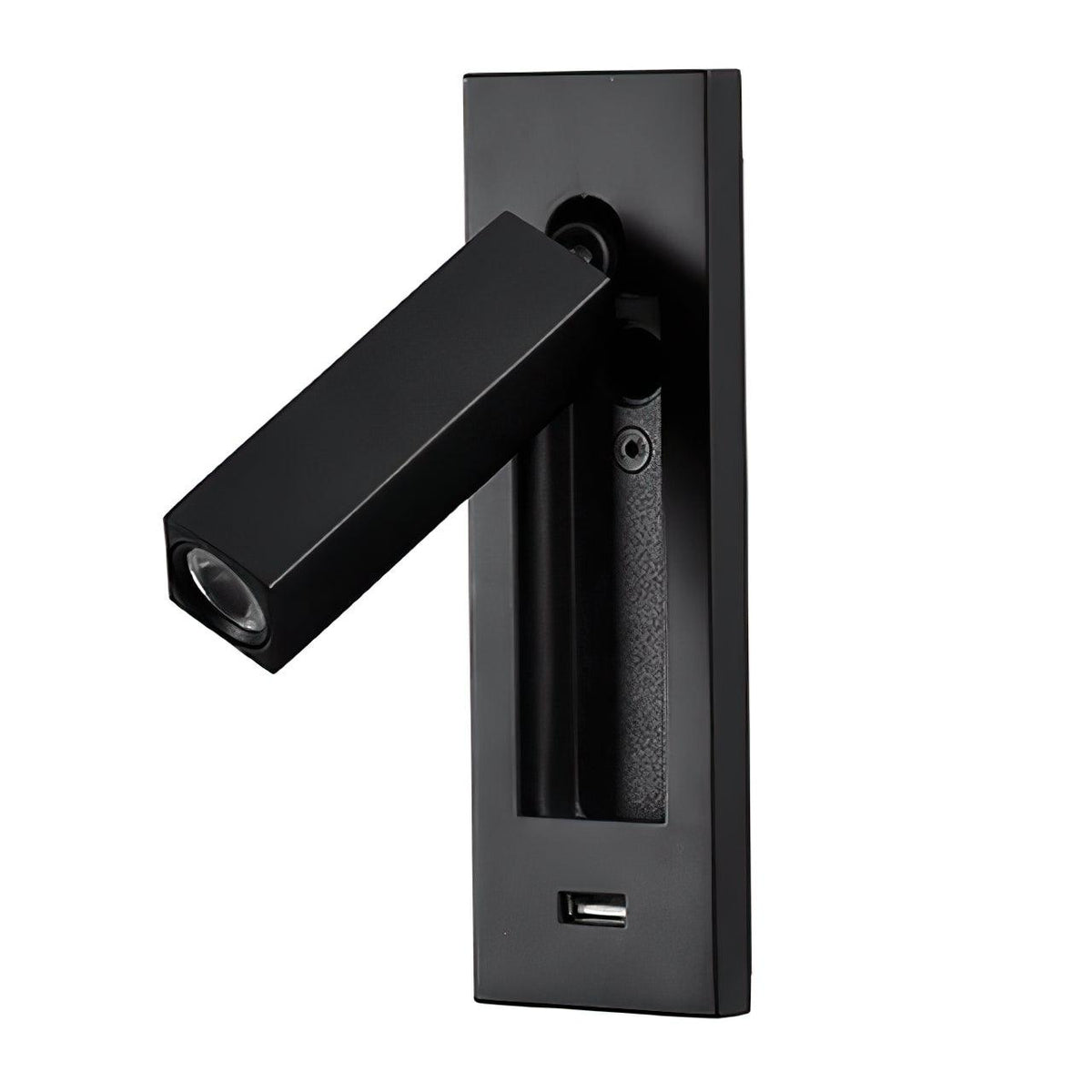 Sothis-moderni minimalistinen musta USB-seinävalaisin vuoteen viereen