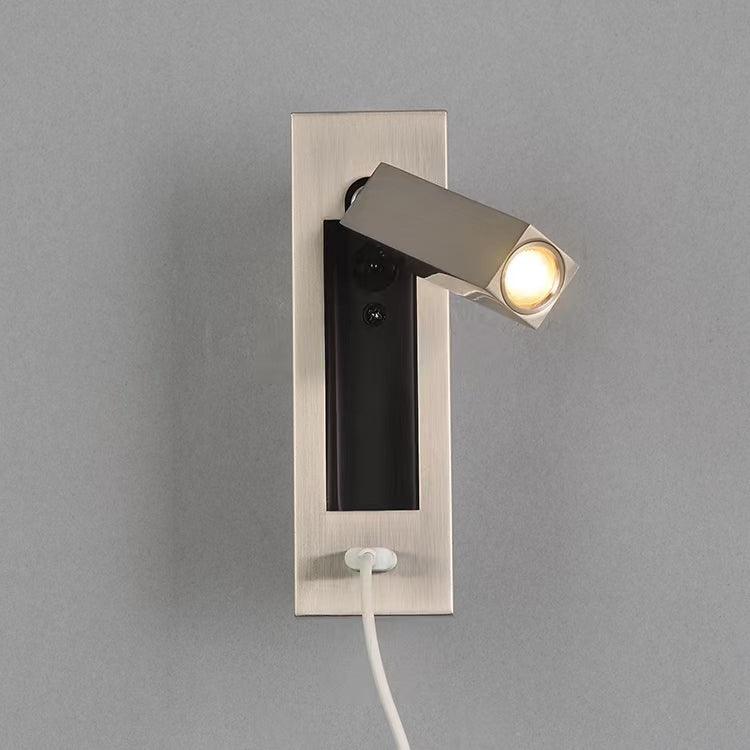 Sothis-moderni minimalistinen musta USB-seinävalaisin vuoteen viereen