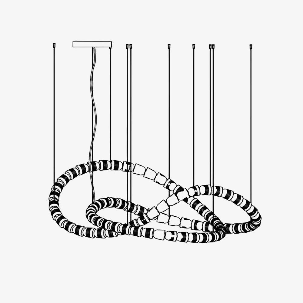Myvenarae moderni LED-kattokruunu