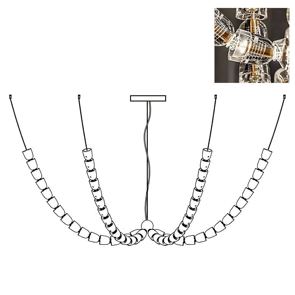 Candeeiro de teto LED moderno Vivaryra