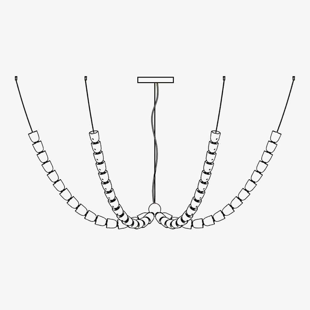 Candeeiro de teto LED moderno Vivaryra