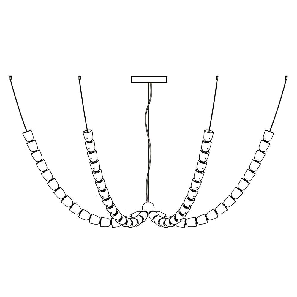Candeeiro de teto LED moderno Vivaryra