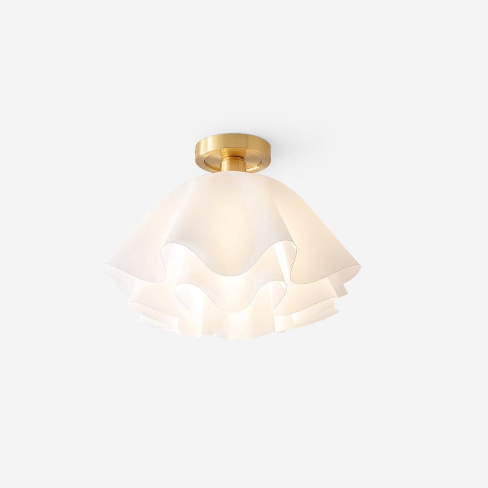 Menro-loftslampe formet som en blomst