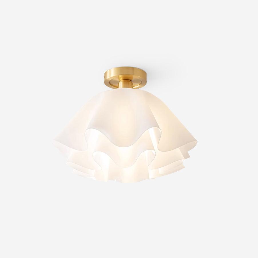 Menro-loftslampe formet som en blomst