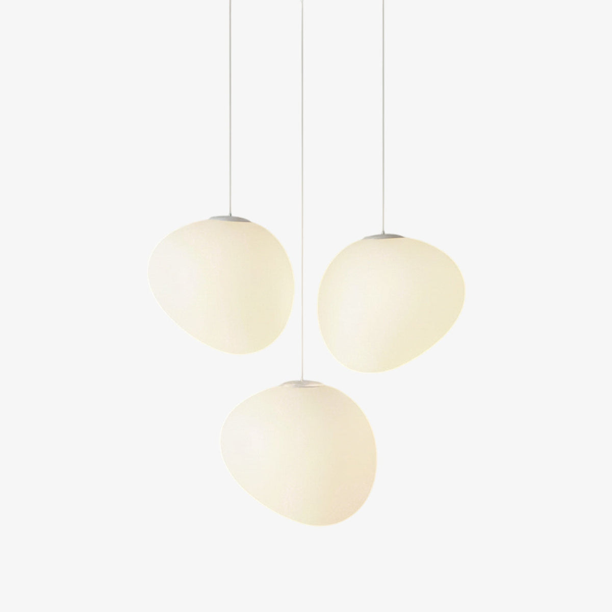 Elva pendellampa med glaskulor