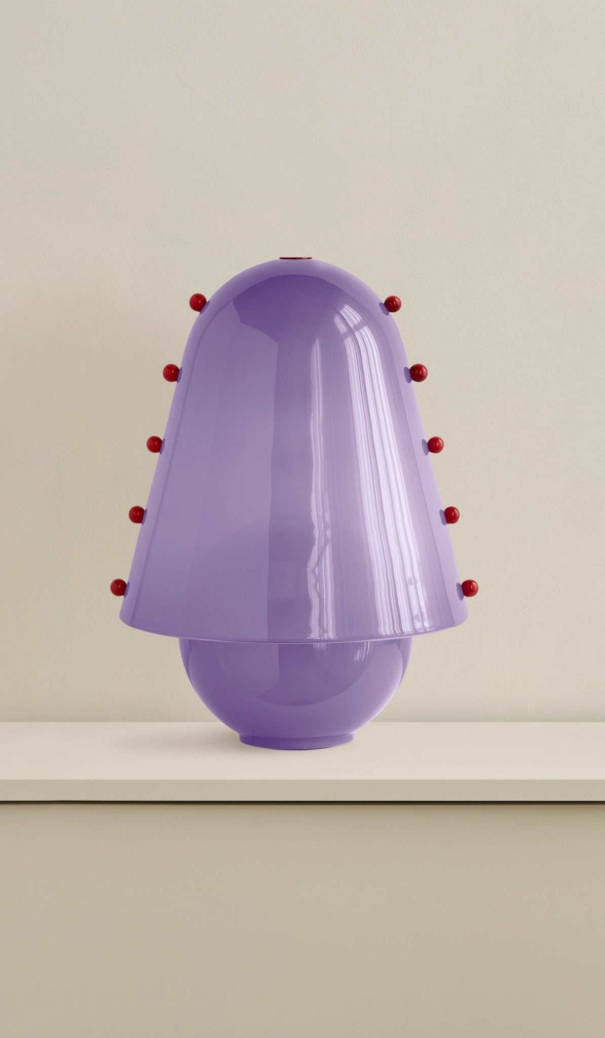 Enzo Candeeiro de mesa contemporâneo em vidro