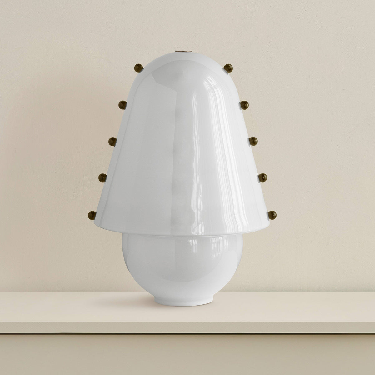 Enzo Candeeiro de mesa contemporâneo em vidro