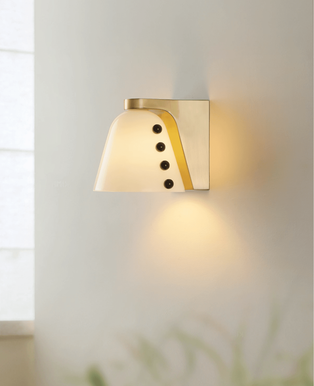 Jude art deco-væglampe i glas
