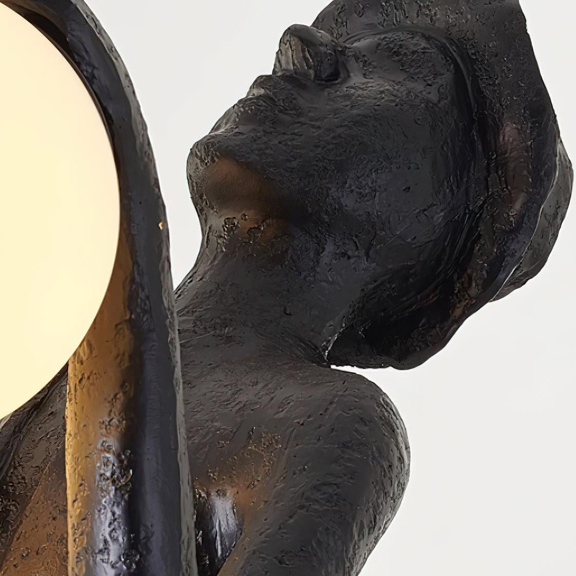 Evlirir konstnärlig golvlampa i brons