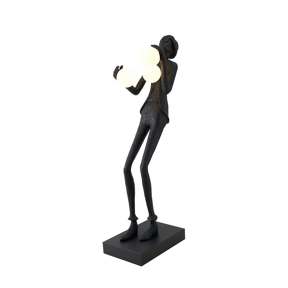 Evlirir konstnärlig golvlampa i brons