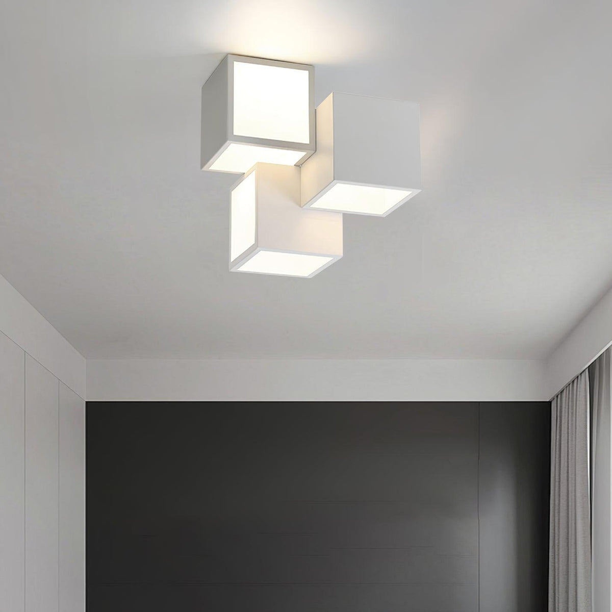 Candeeiro de teto geométrico moderno minimalista Evsilarae