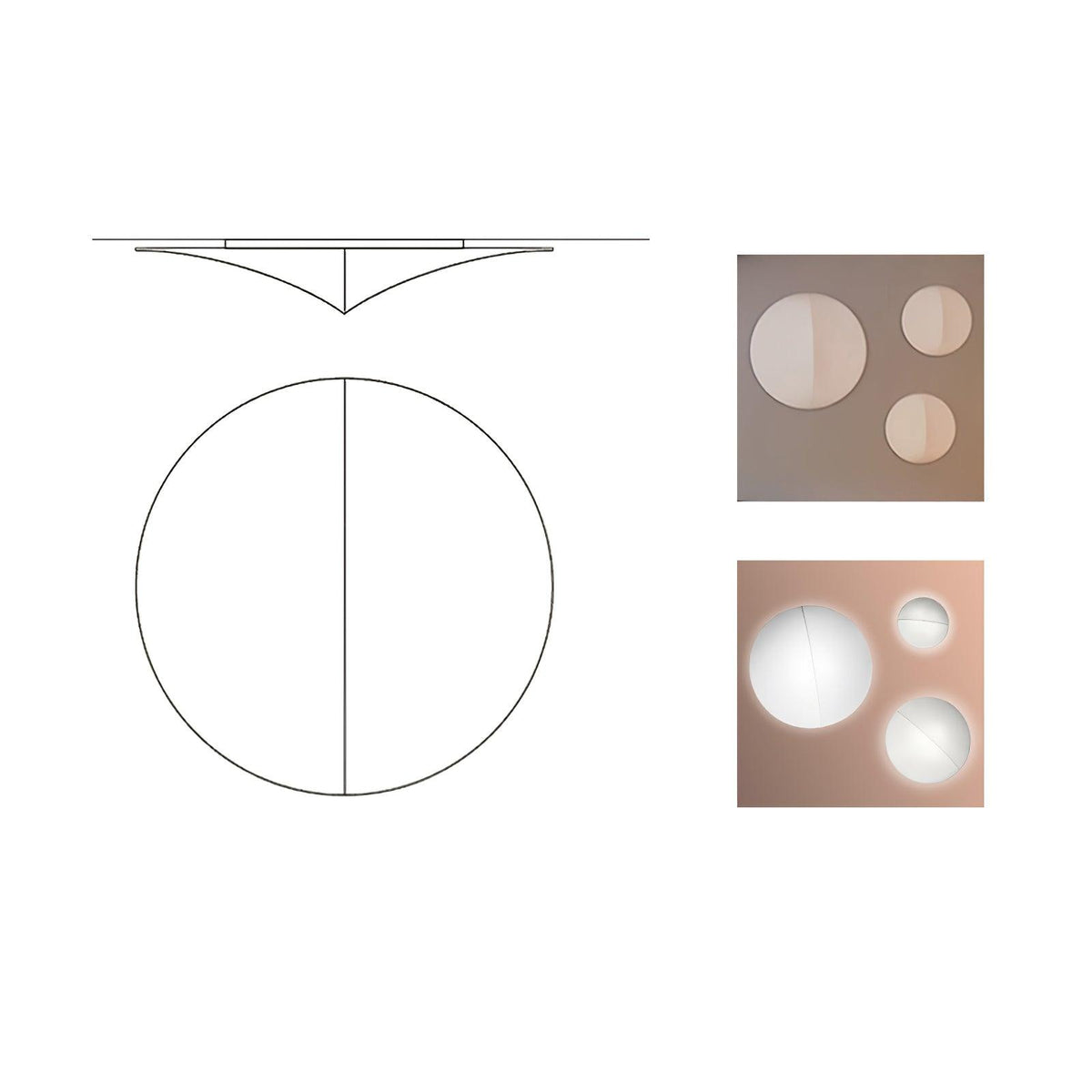 Linivelia minimalistinen kangasseinävalaisin