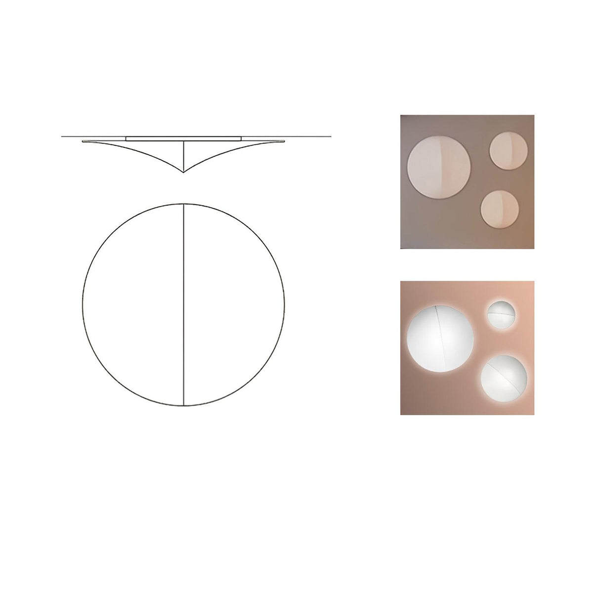 Linivelia minimalistinen kangasseinävalaisin