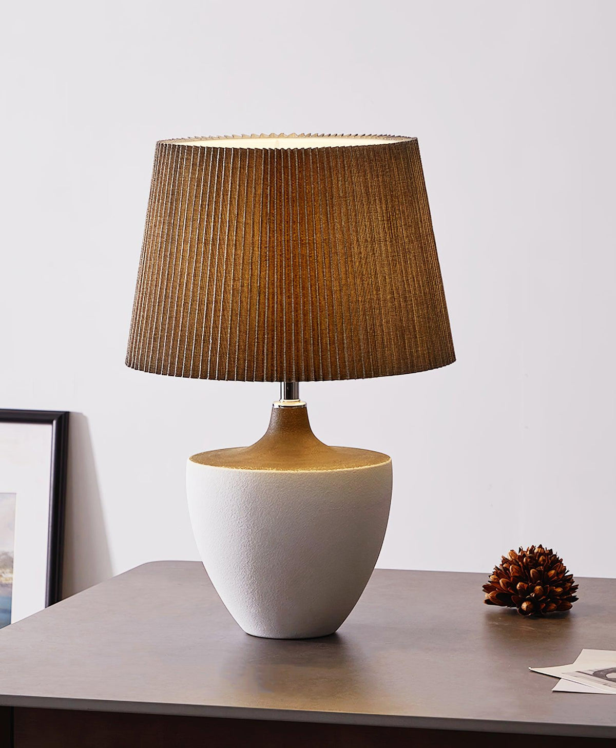 Oasis-bordlampe i stof
