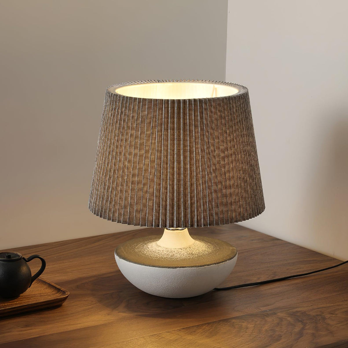 Oasis-bordlampe i stof