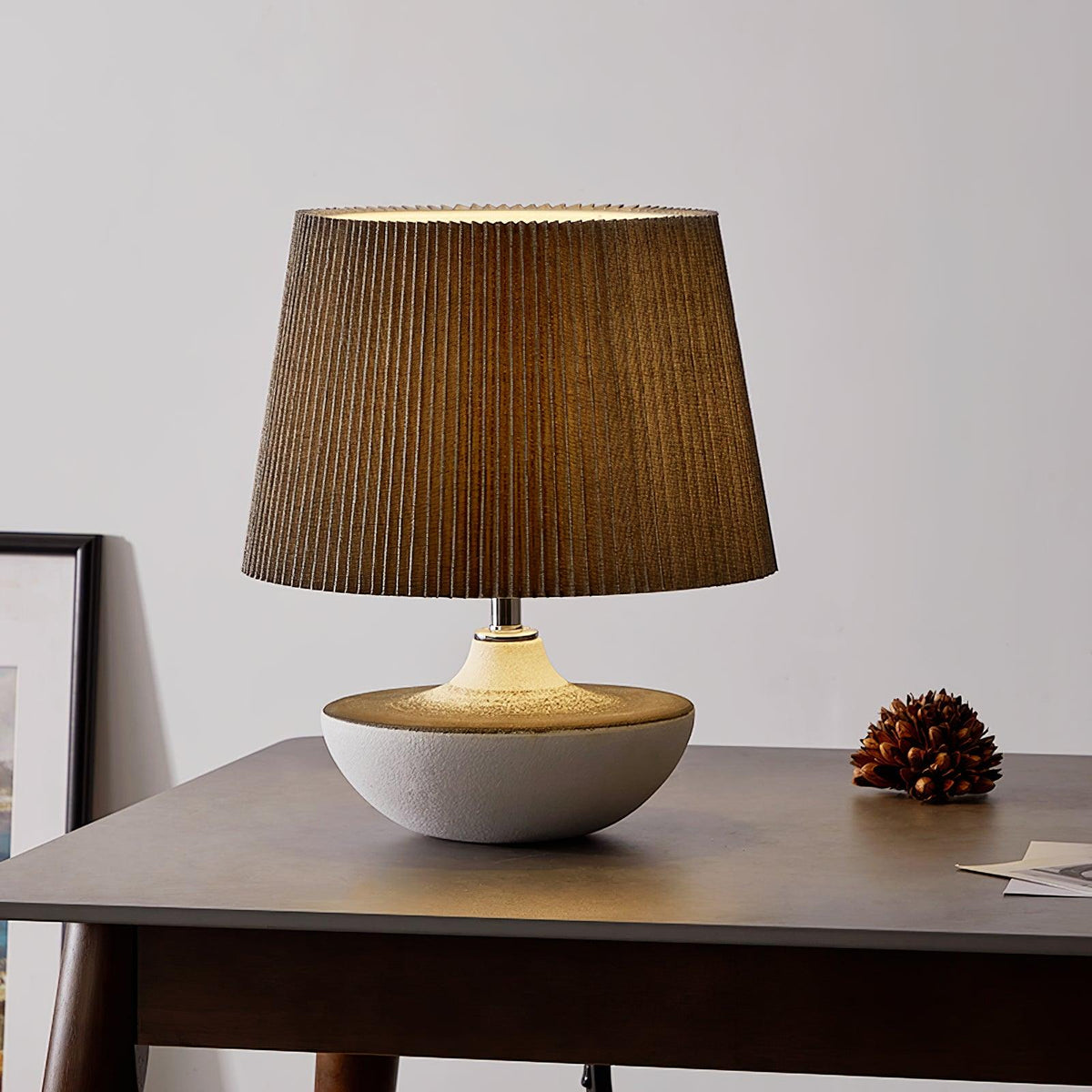 Oasis-bordlampe i stof