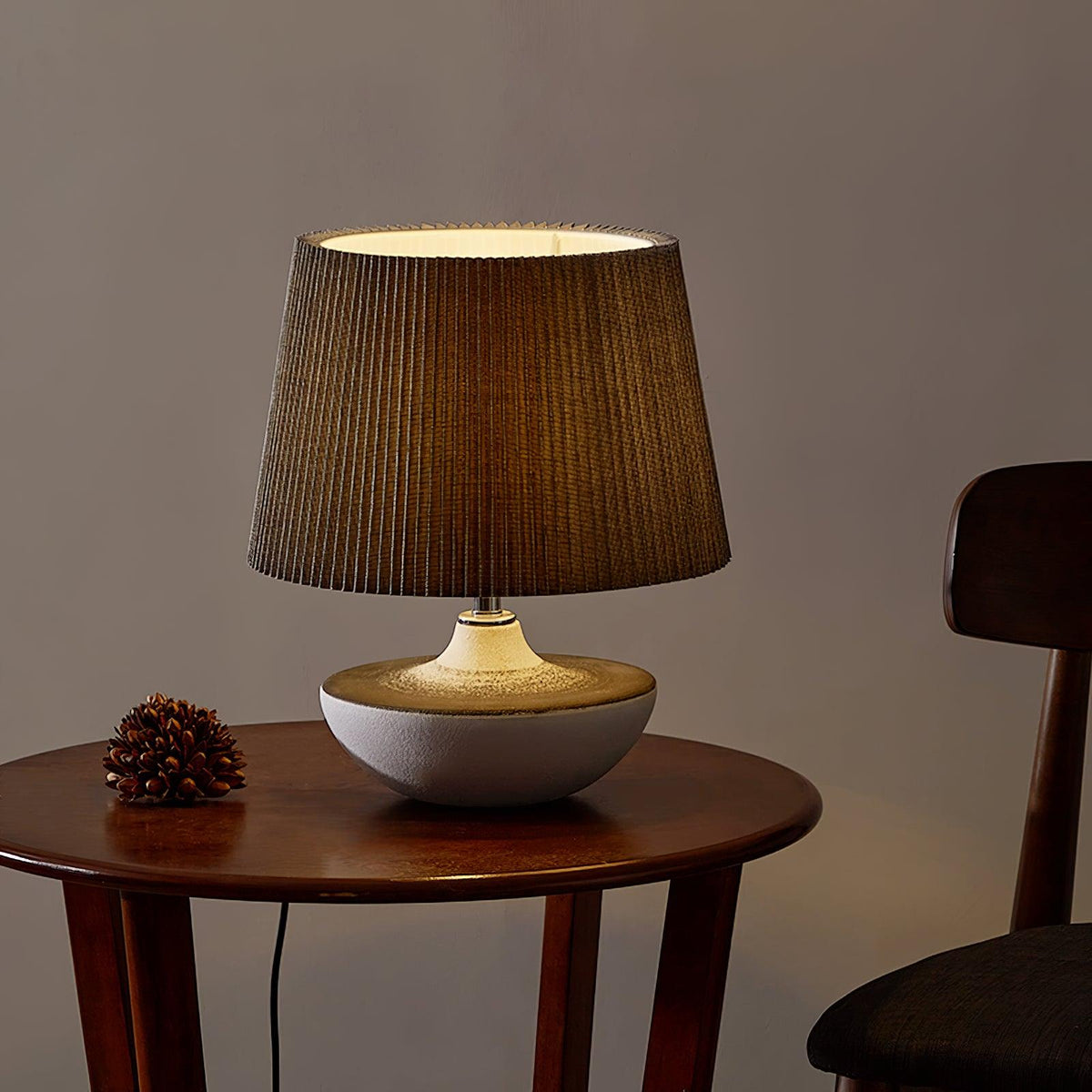 Oasis-bordlampe i stof