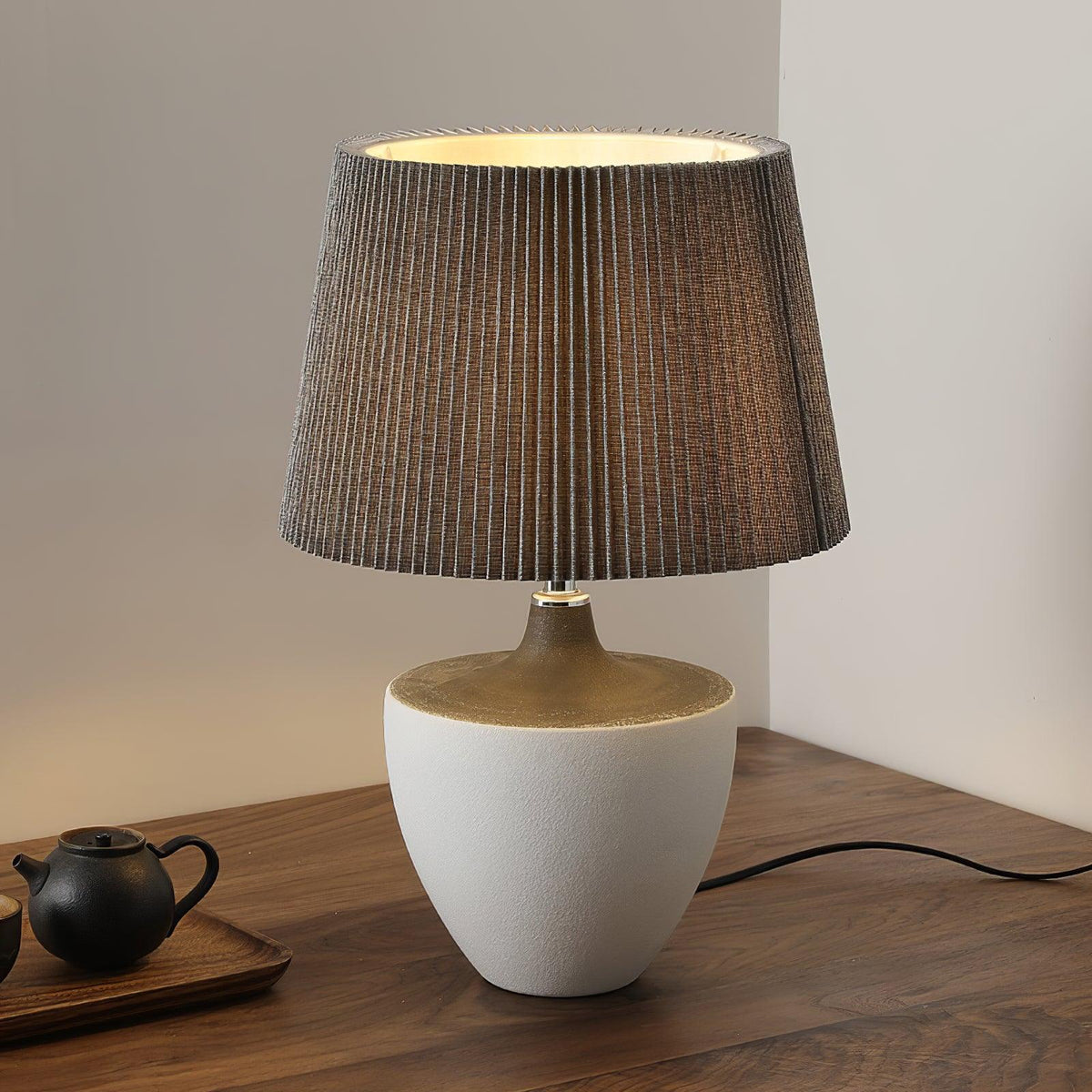 Oasis-bordlampe i stof