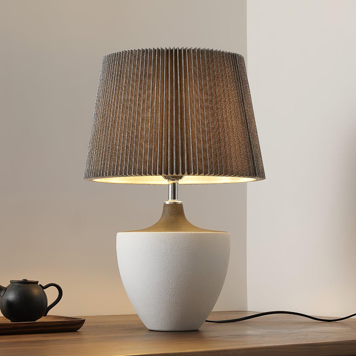 Oasis-bordlampe i stof