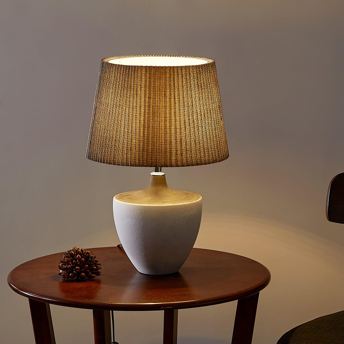 Oasis-bordlampe i stof