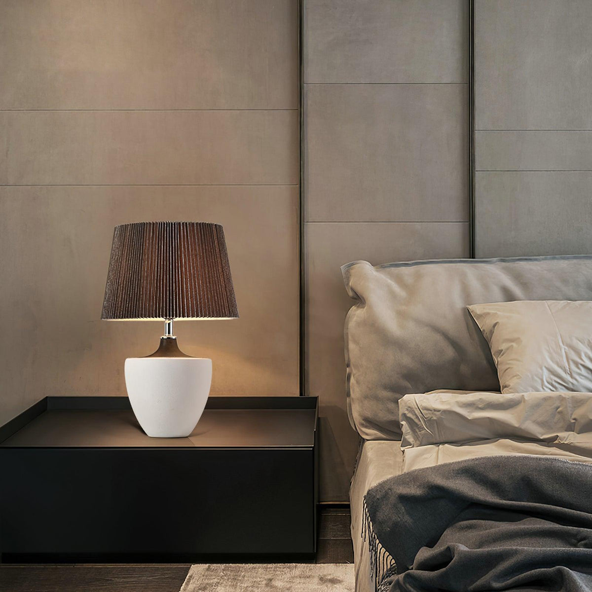 Oasis-bordlampe i stof