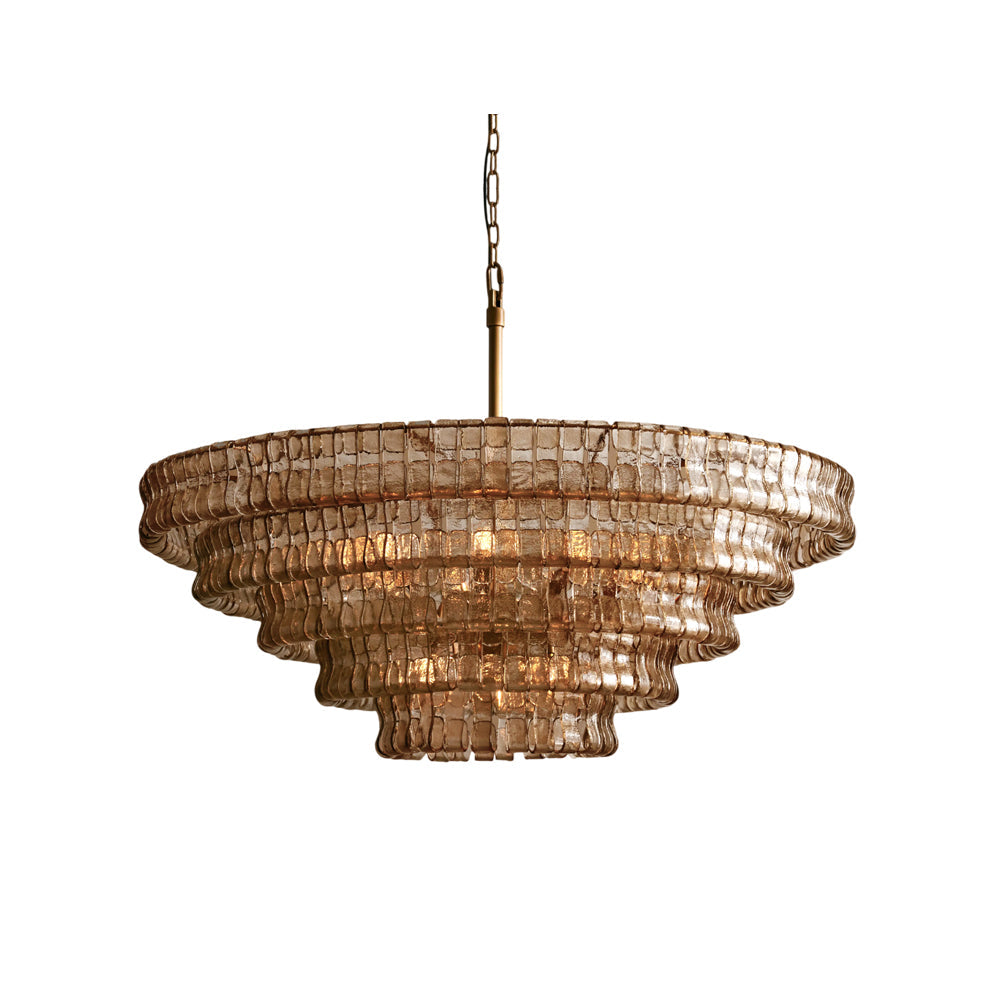 Candeeiro de teto de lustre redondo Venetia