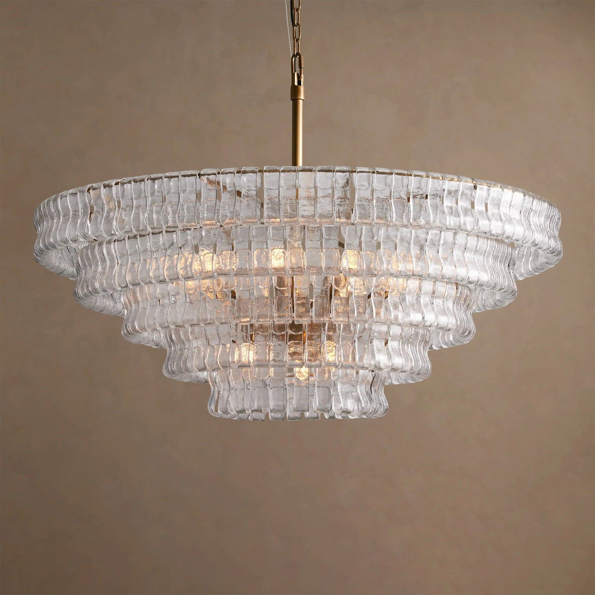 Candeeiro de teto de lustre redondo Venetia