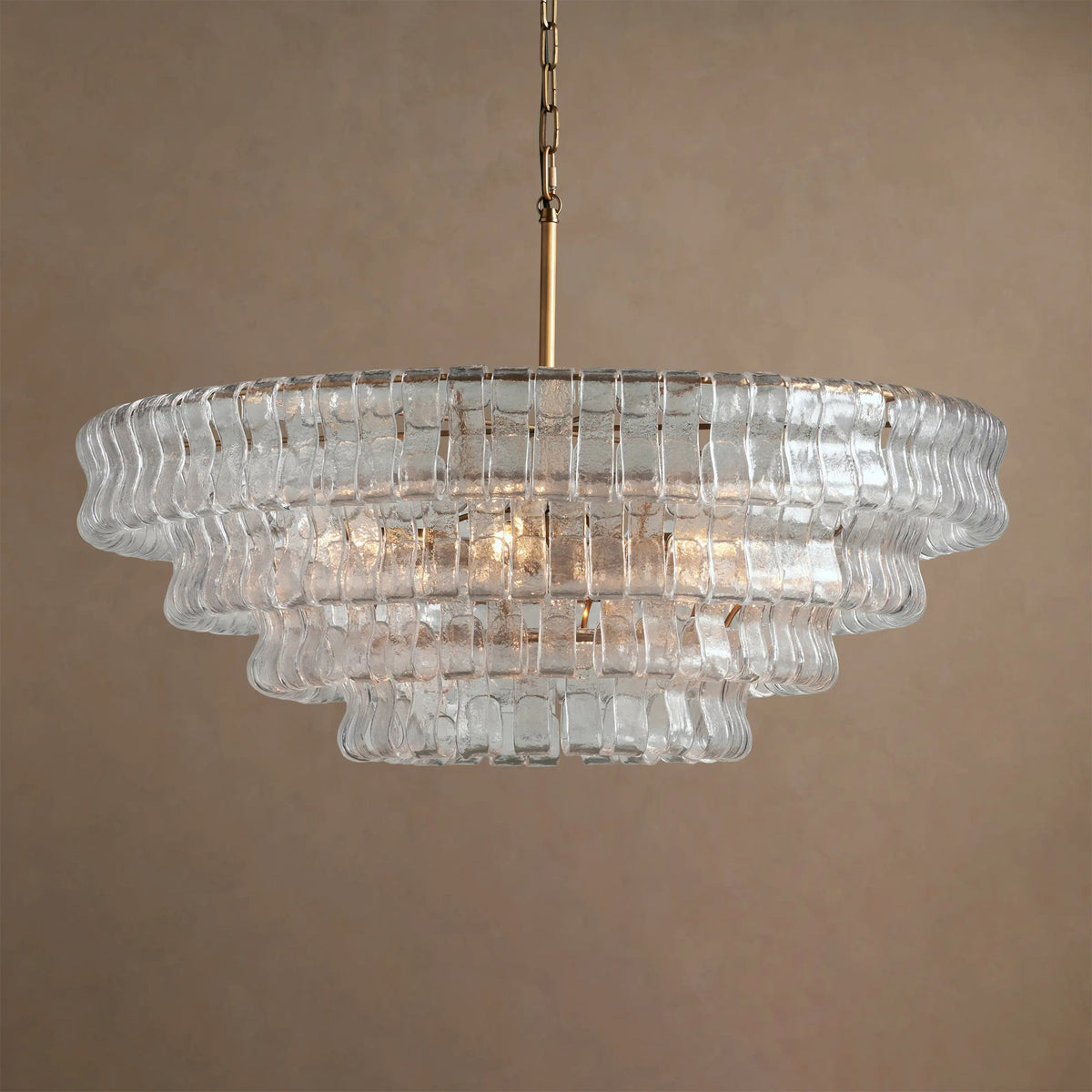 Candeeiro de teto de lustre redondo Venetia