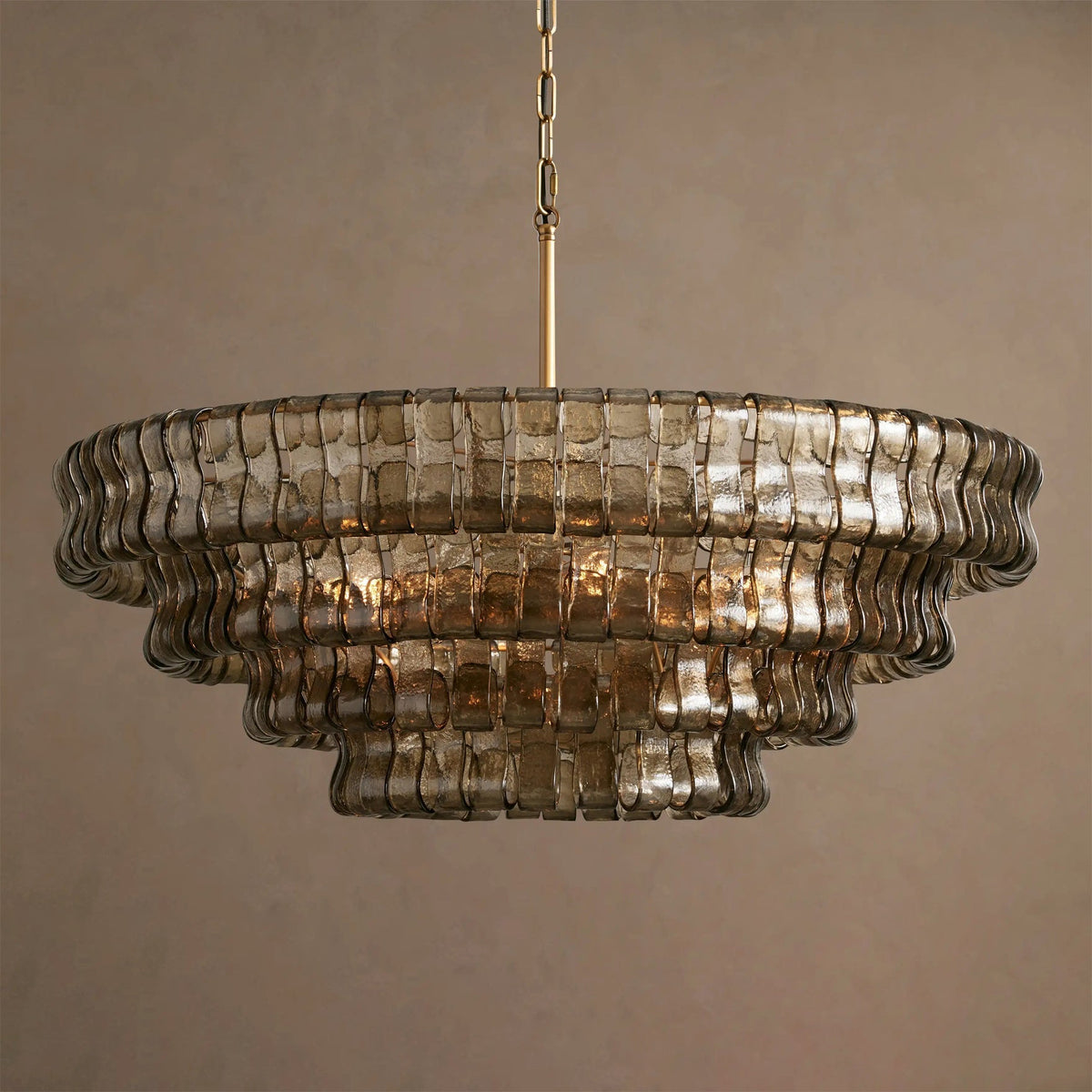 Candeeiro de teto de lustre redondo Venetia