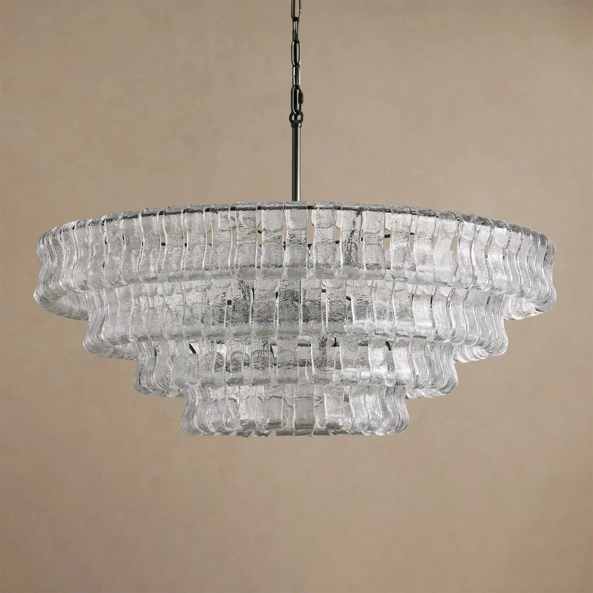 Candeeiro de teto de lustre redondo Venetia