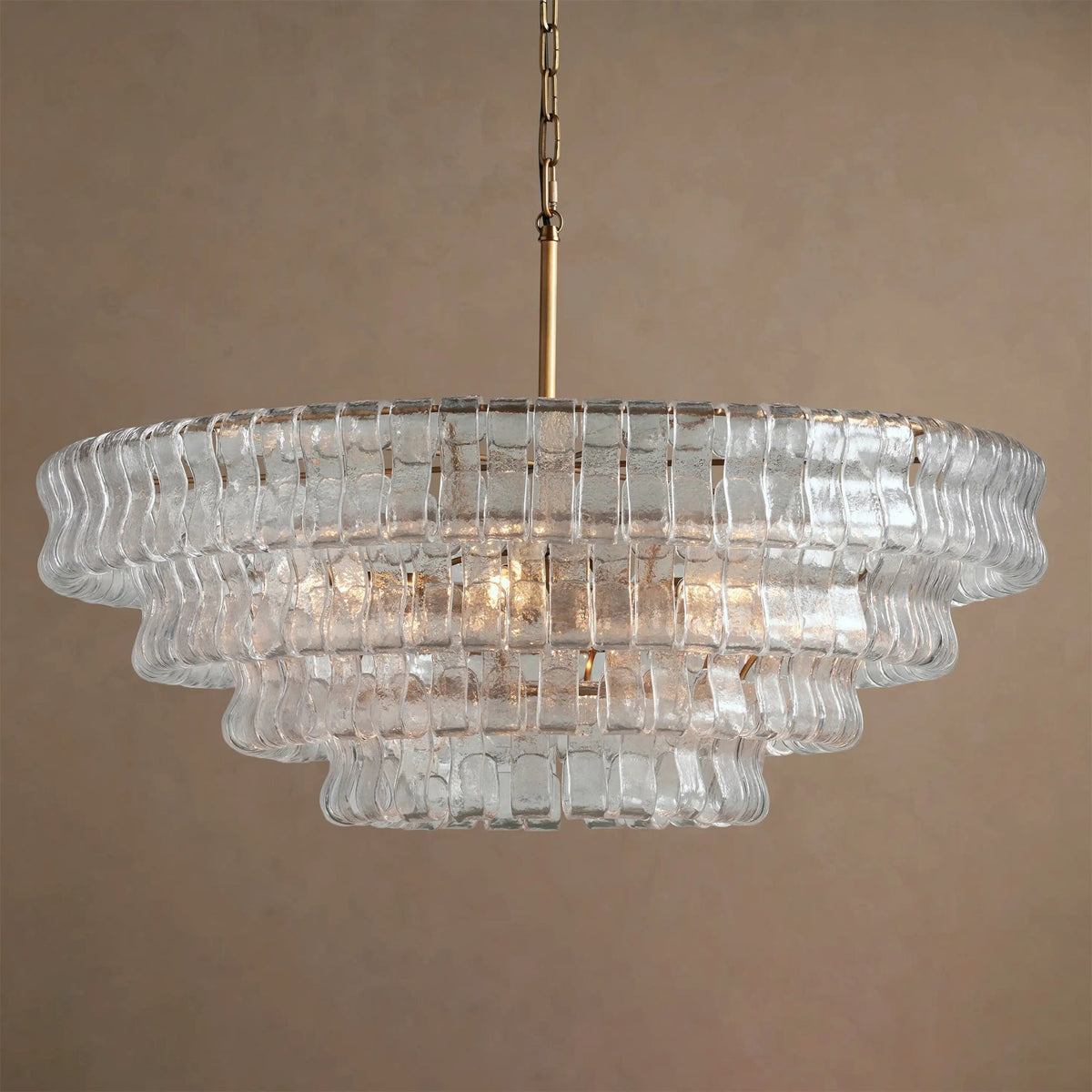 Candeeiro de teto de lustre redondo Venetia
