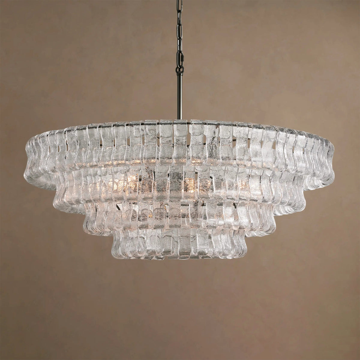 Candeeiro de teto de lustre redondo Venetia